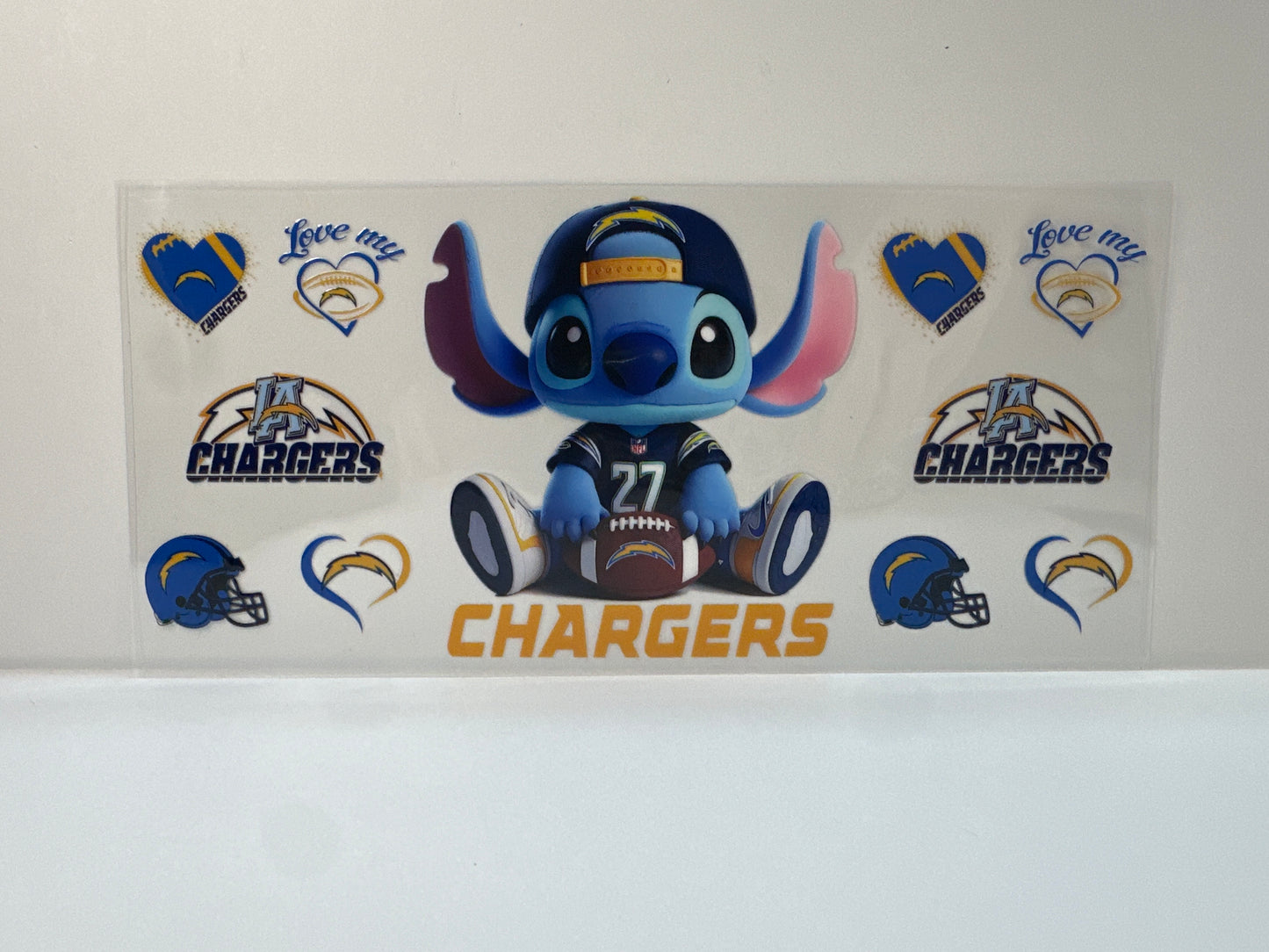 F504 NFL football Chargers stitch