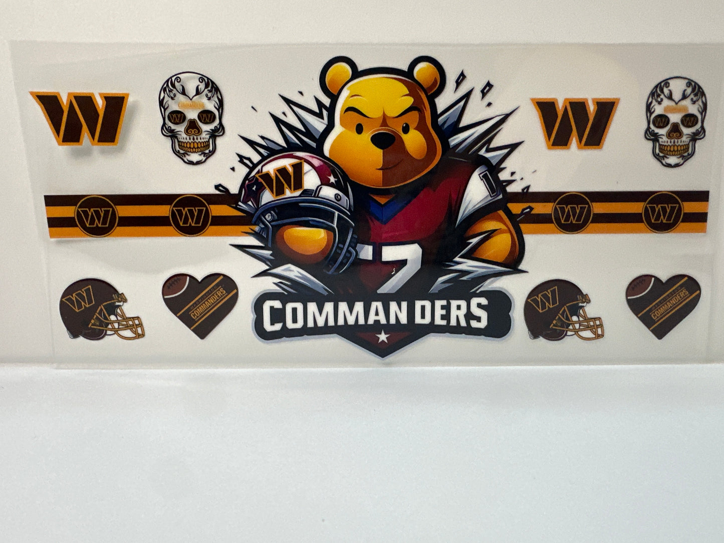 F485 NFL football Commanders Winnie the Pooh