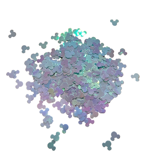 Light Blue Mouse Ears – Shaped Glitter 8g | Luxy Customs