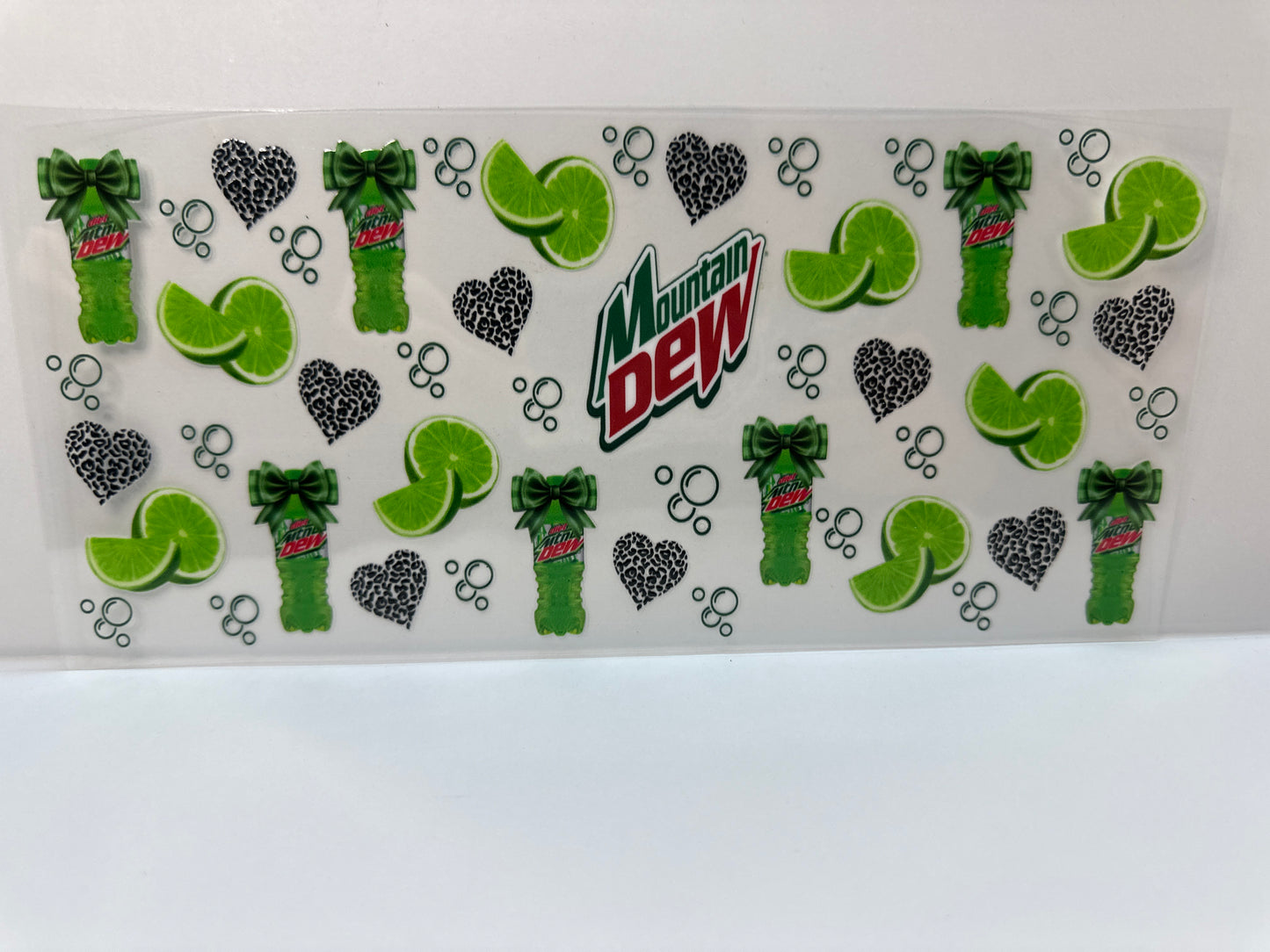 F637 Mountain Dew, soda with limes and hearts
