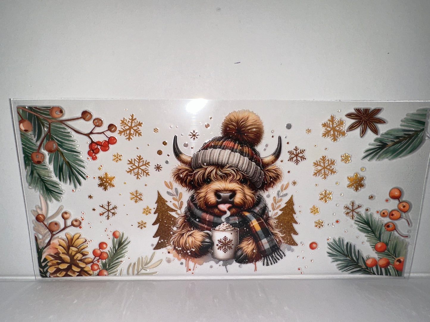 H500 winter cow with hot chocolate