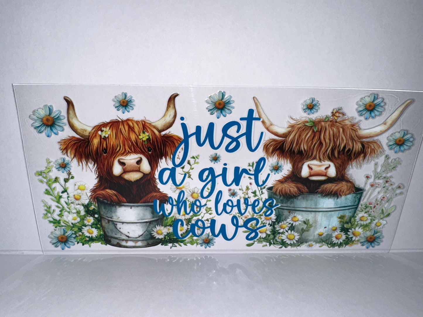 H1906 Highland Cow Just a girl who loves cows