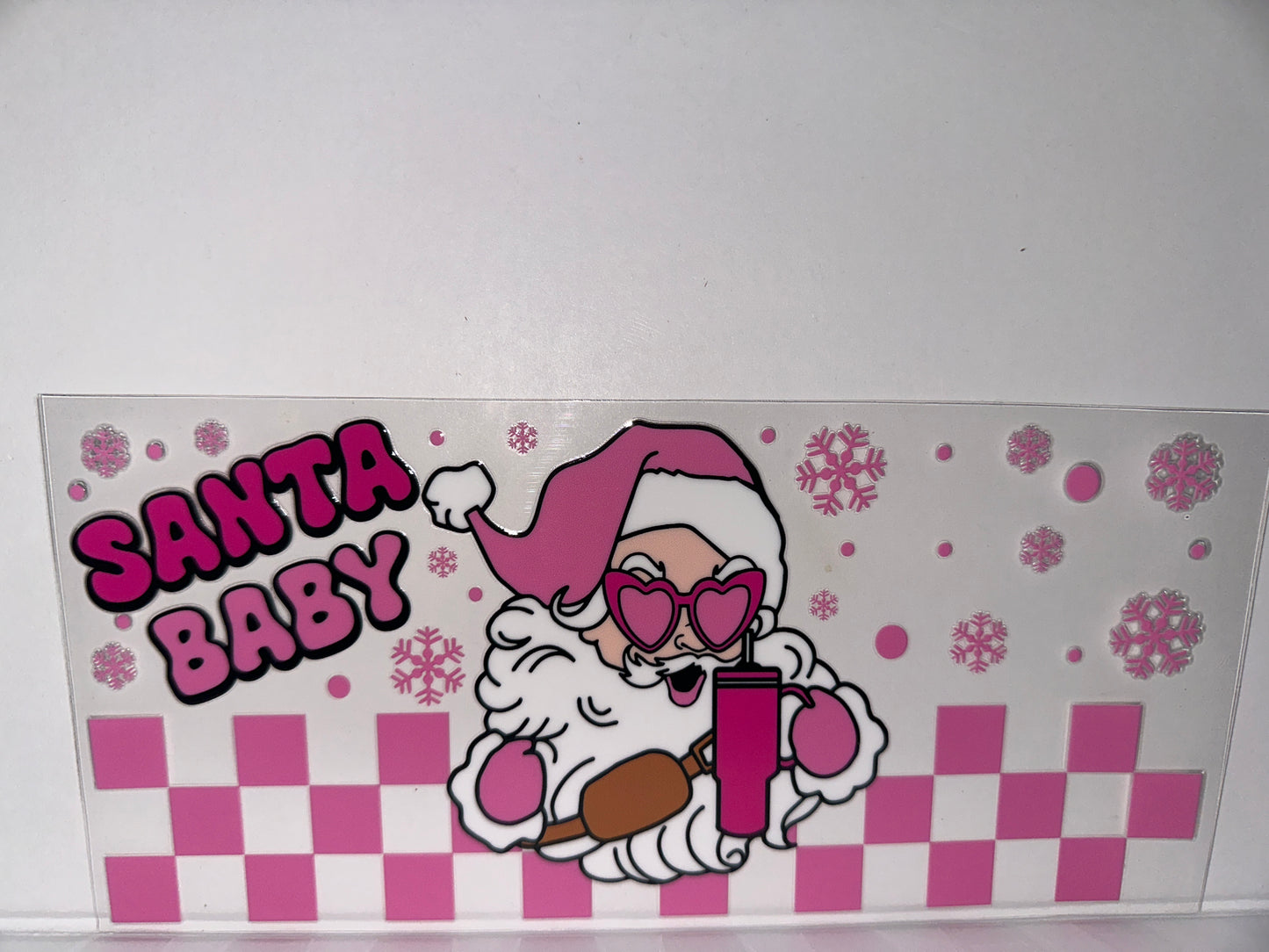 G1088 Santa baby Pink Christmas