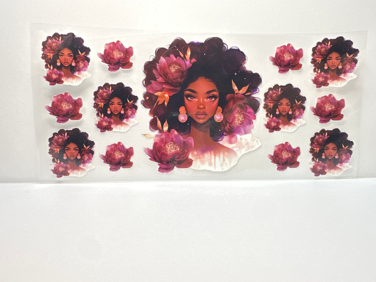 F419 Girl with flowers