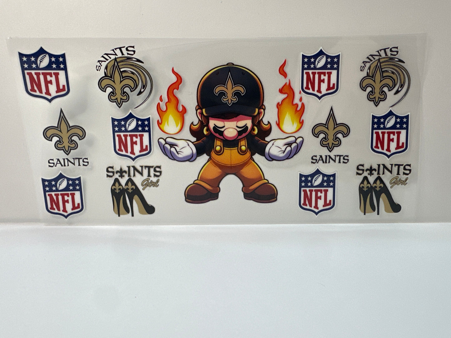 F494 NFL football Saints girl Mario