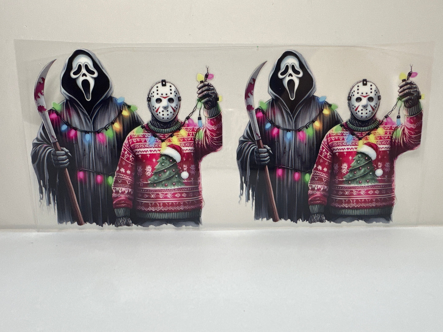 F437 Christmas Horror w/Christmas lights