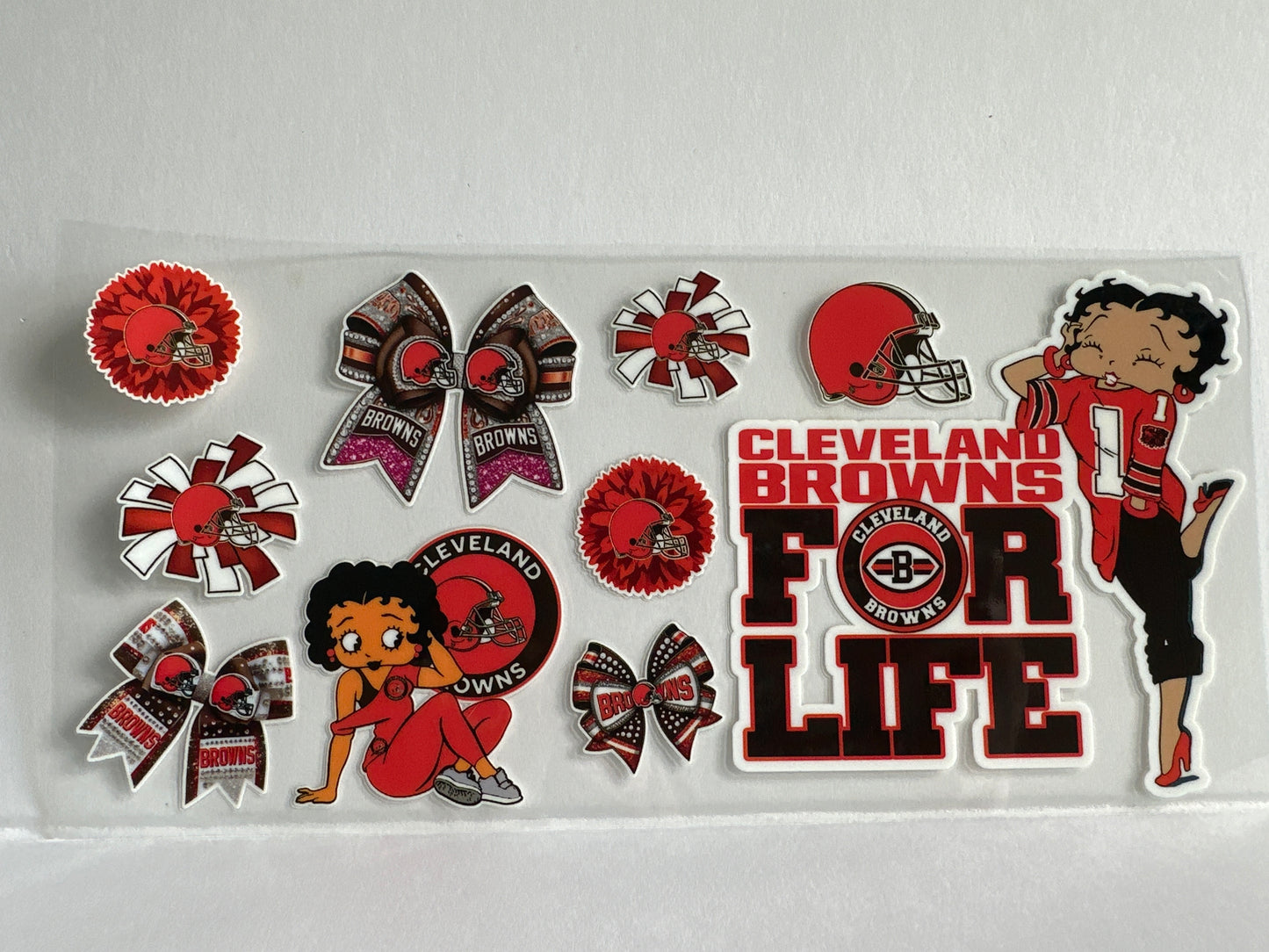 G1297 NFL football Cleveland Browns Betty Boop