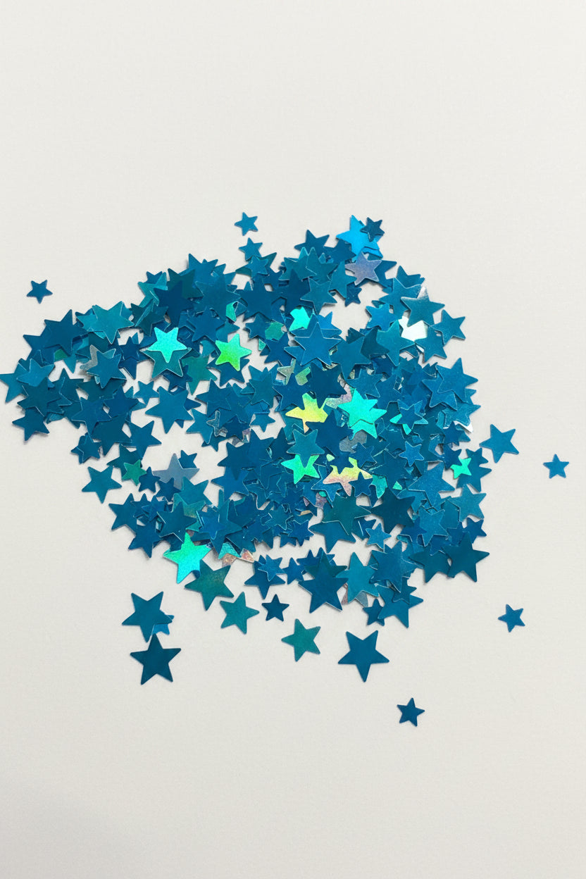 Blue Stars- Shaped Glitter 8g | Luxy Customs