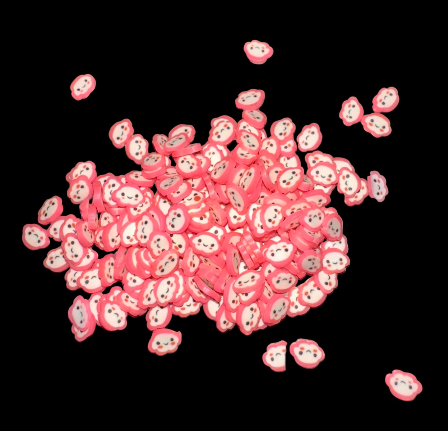 Red Clouds Clay Pieces – Shaped Glitter 8g | Luxy Customs