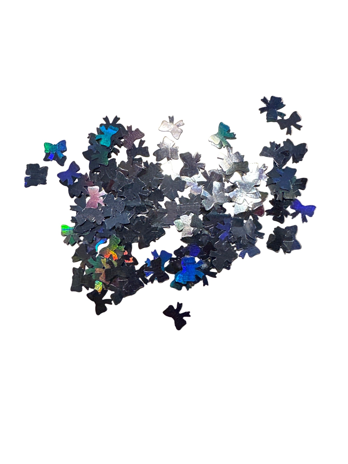 Black bow Shaped Glitter