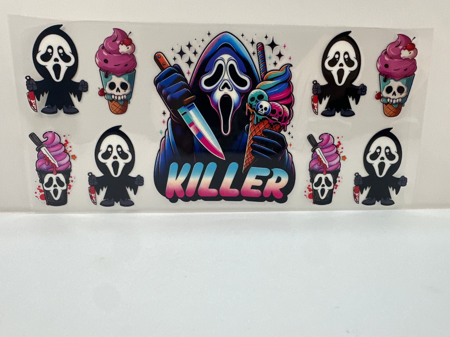 F946 horror screen, killer ice cream