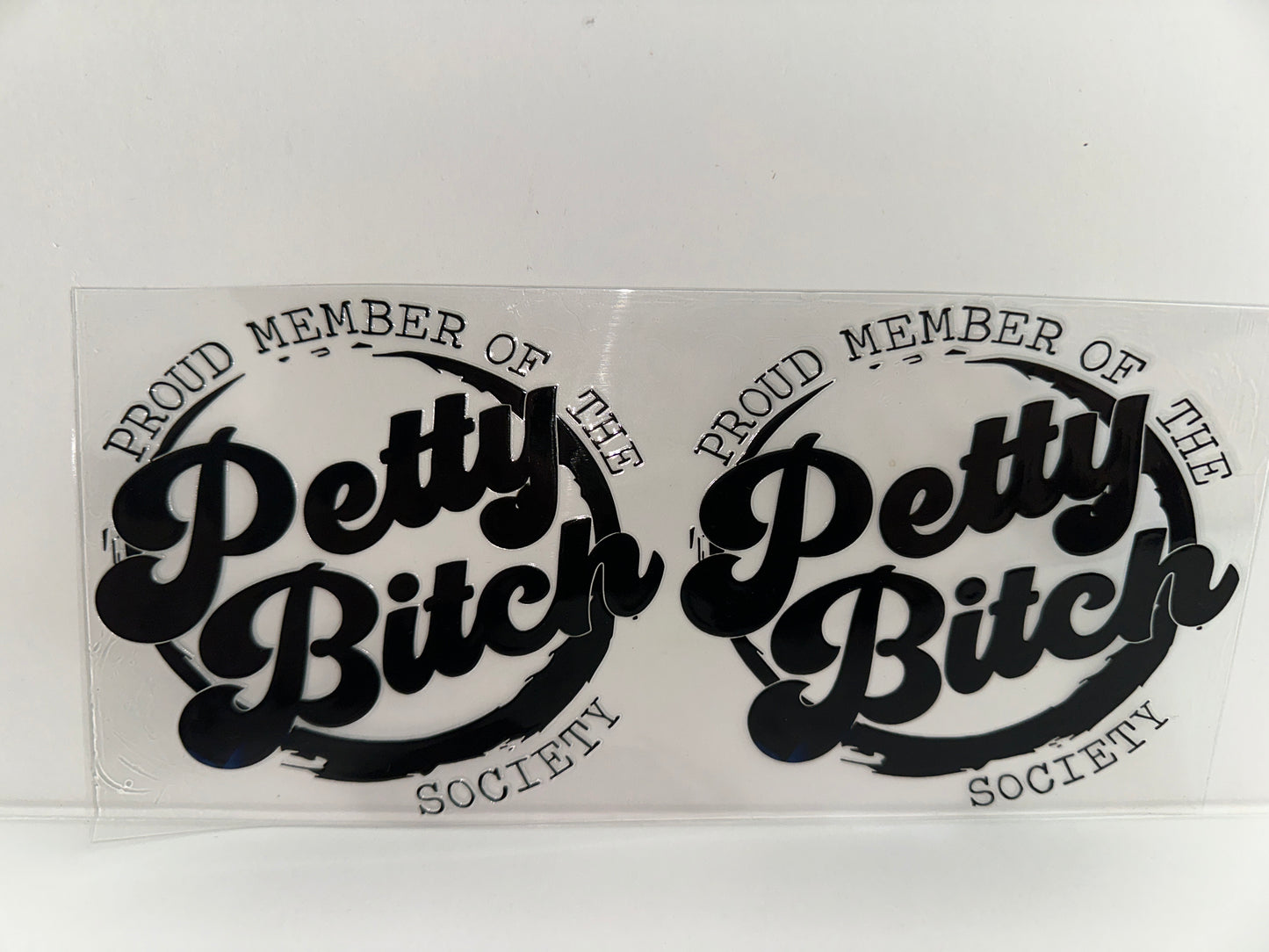 H254 proud member of the petty bitch society, sassy