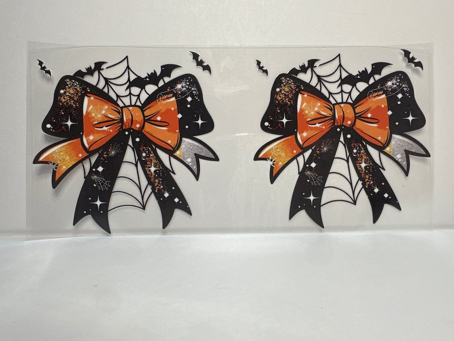 F142 Halloween bows with bats
