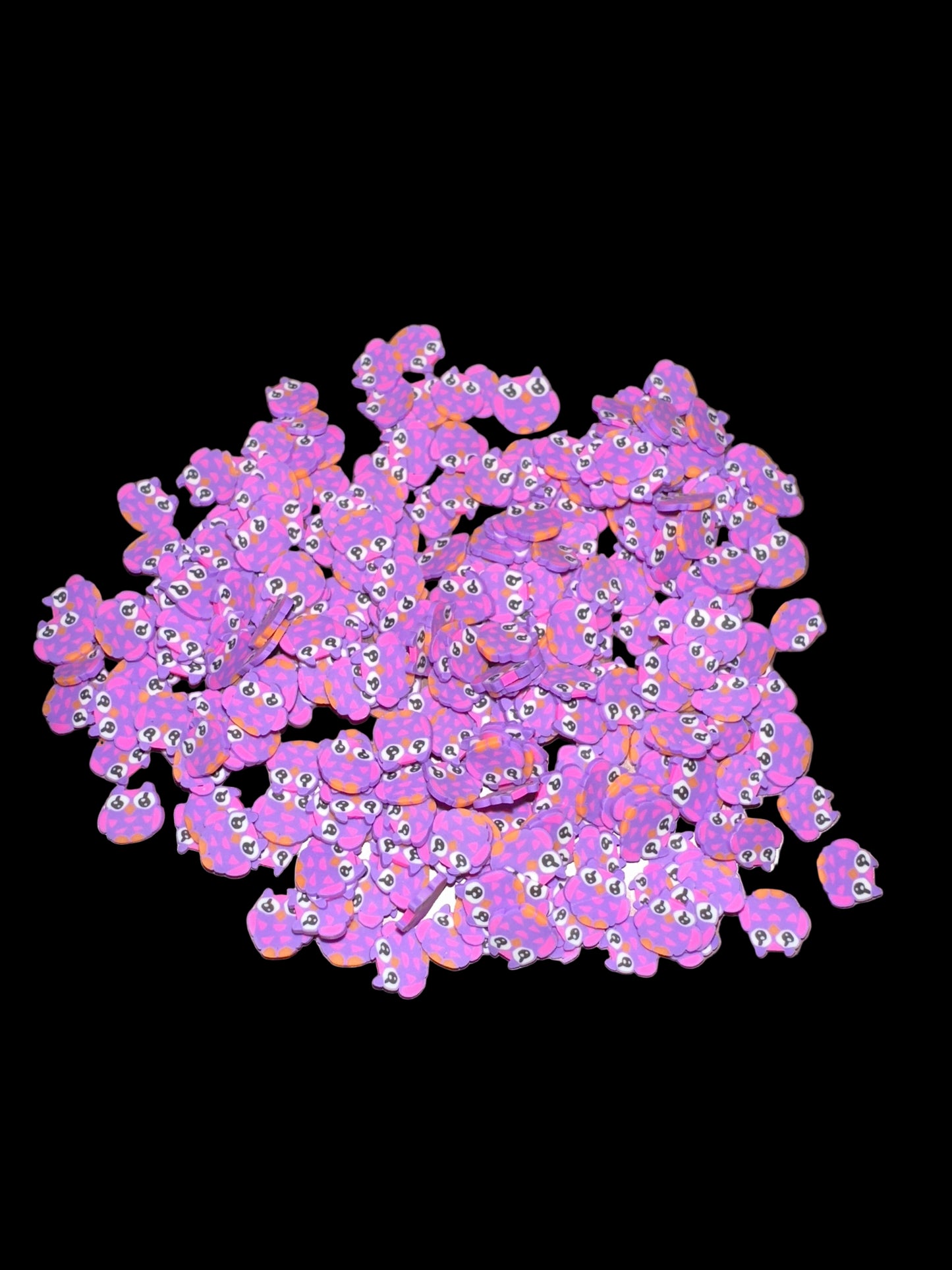 Purple owl Clay Pieces