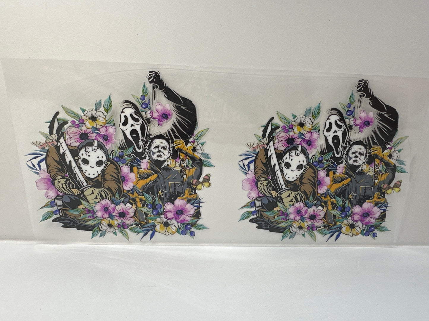 G486 horror characters with flowers