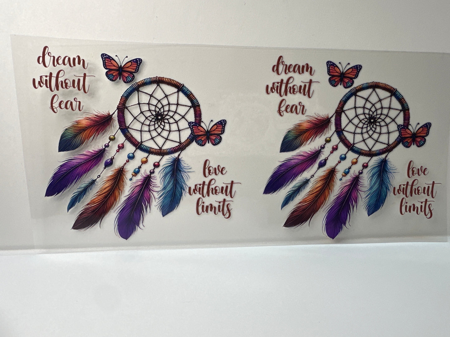 F730 dream without fear love without limits inspirational butterfly, Dreamcatcher