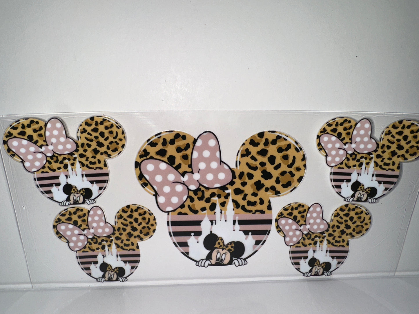 G1230 Disney animal print Mickey ears with mini mouse