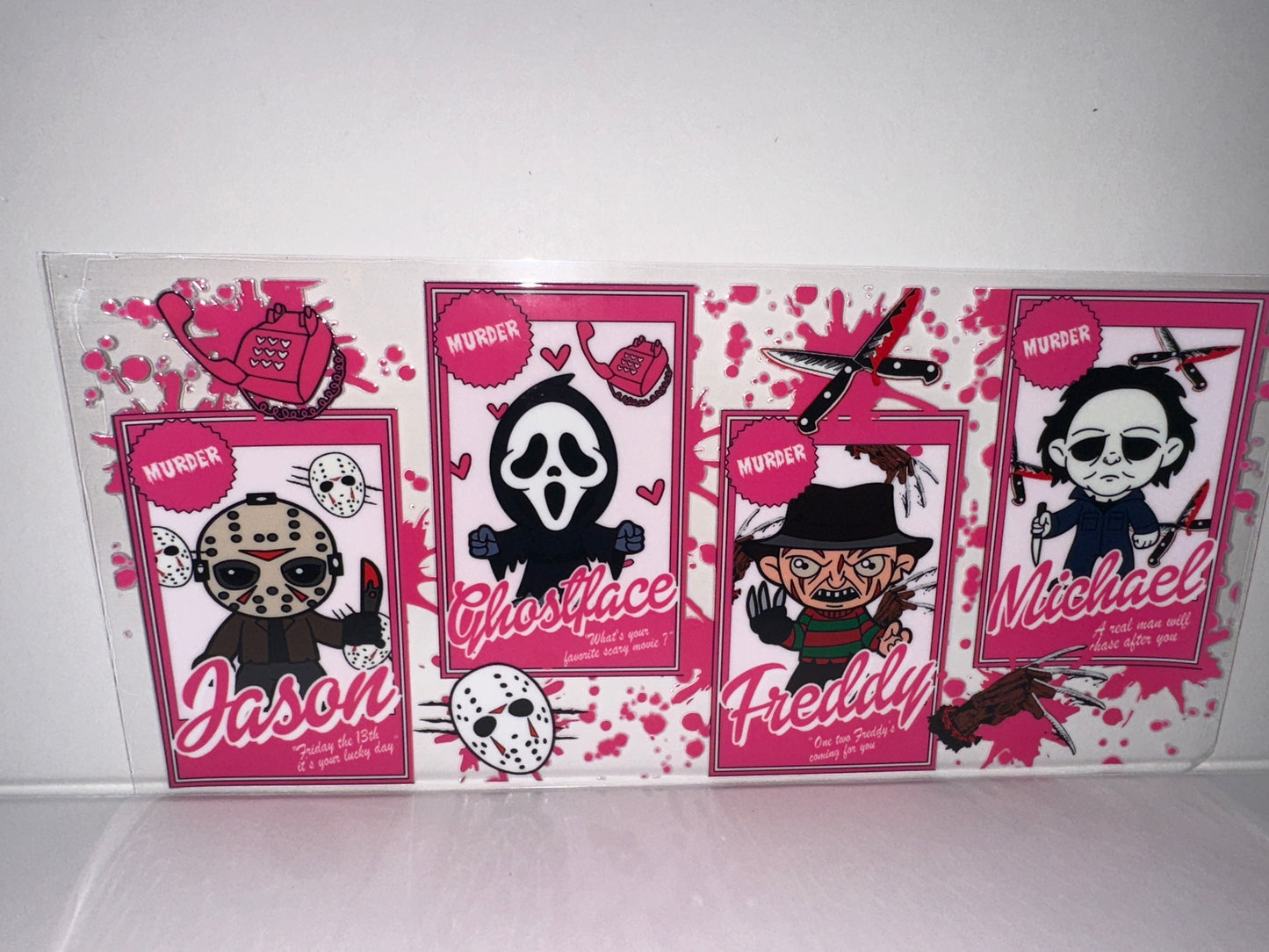 H126 pink horror characters