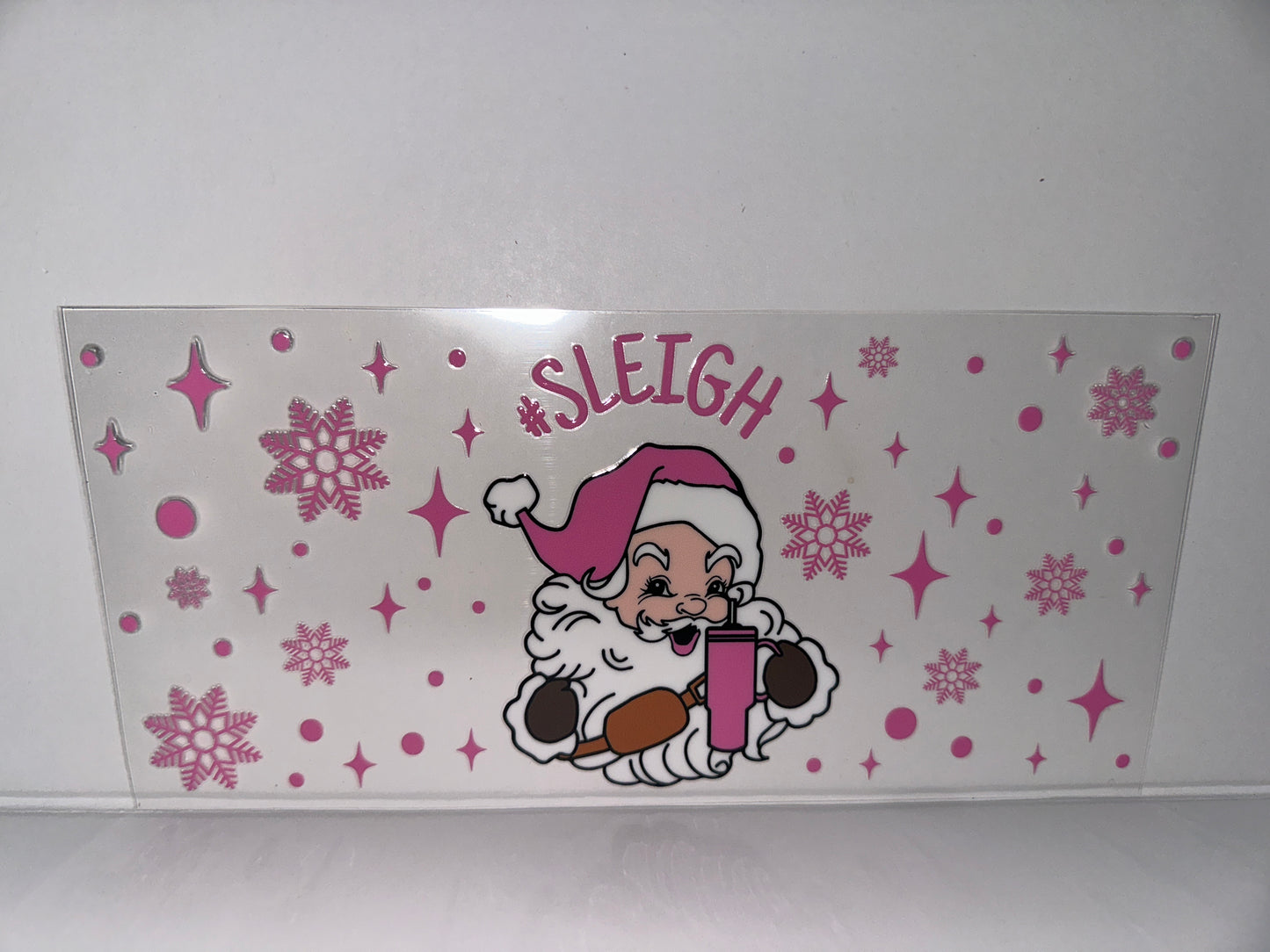 G1087 Sleigh Pink Christmas