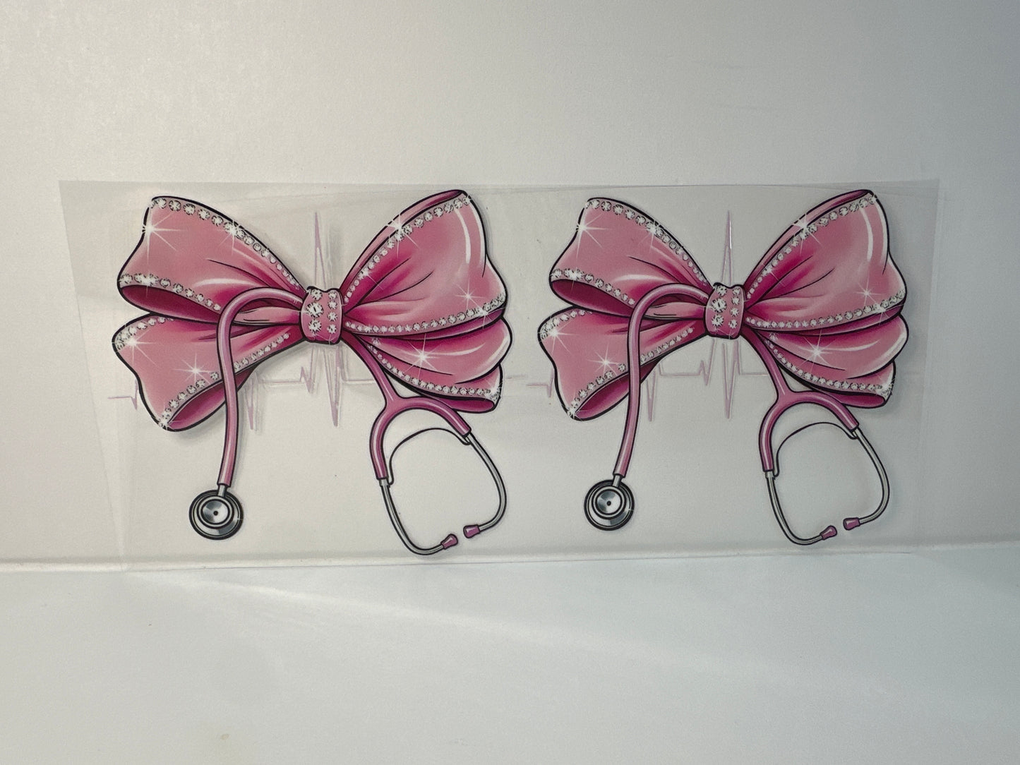 G52 pink stethoscope bow