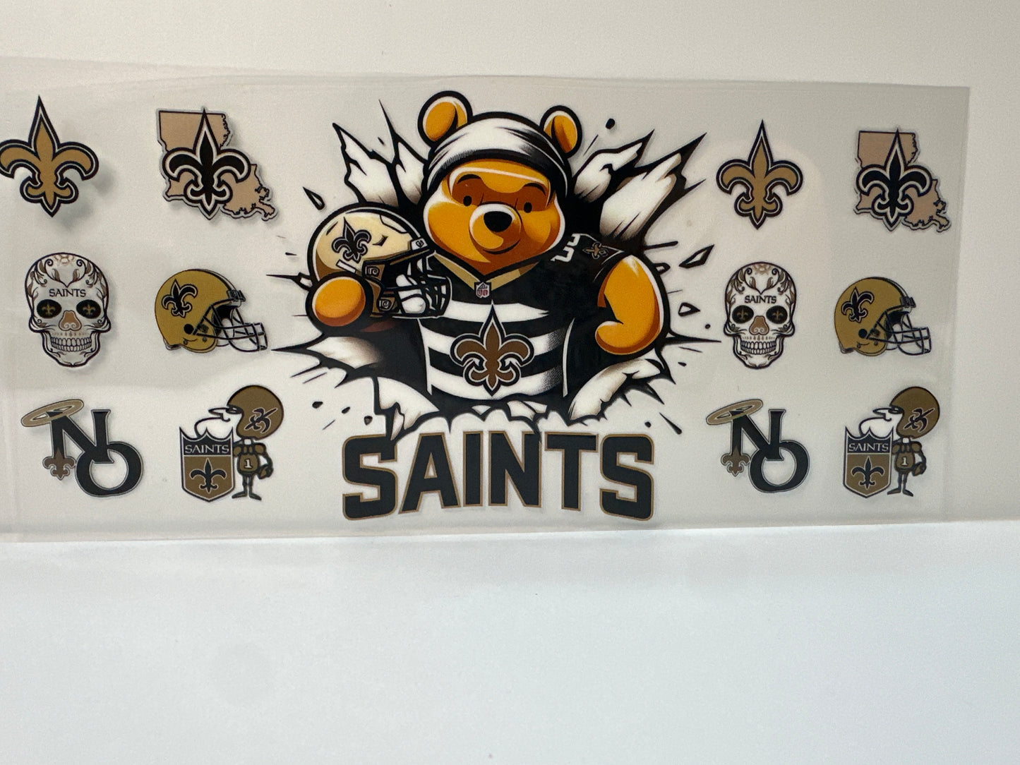 F488 NFL football Saints Winnie the Pooh