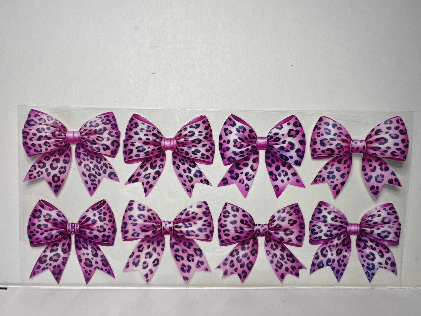 H1277 Pink animal print bows
