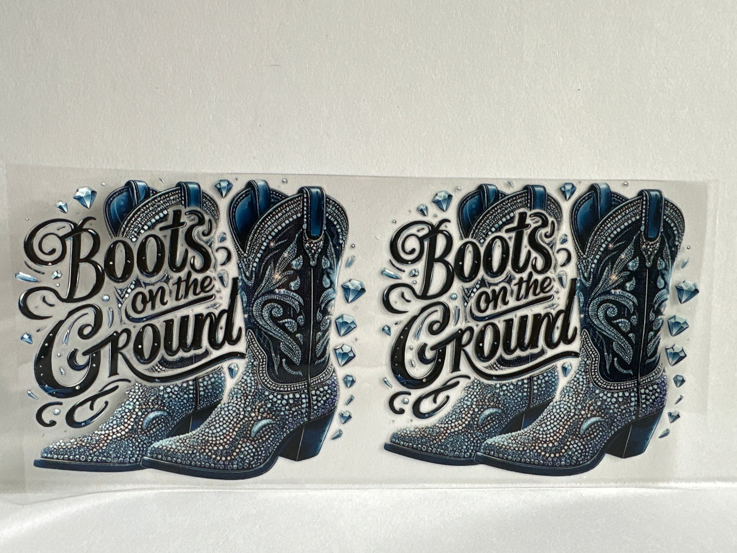 H20 boots on the ground blue western