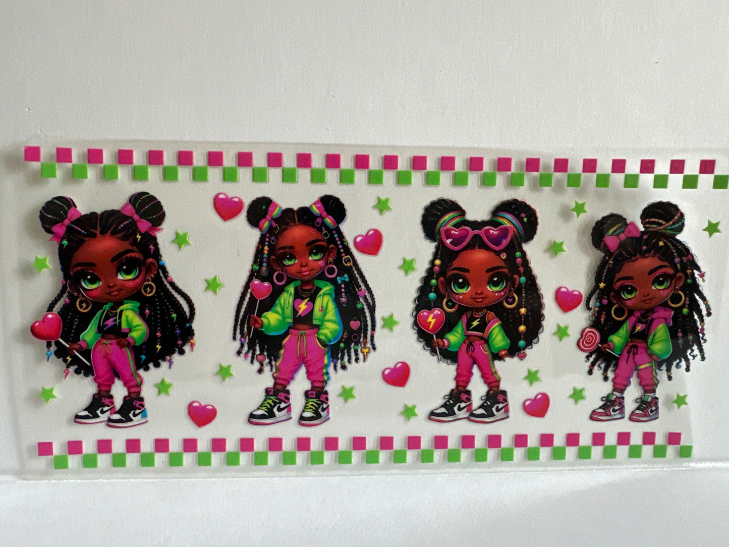 H50 girl w/hearts and stars sassy