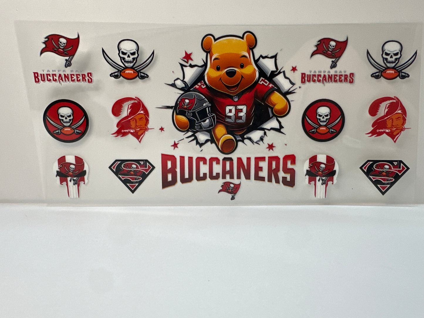 F491 NFL football Tampa Bay Buccaneers Winnie the Pooh