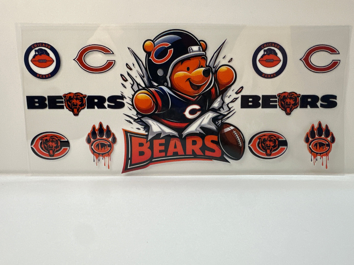 F496 NFL football Chicago Bears Winnie the Pooh