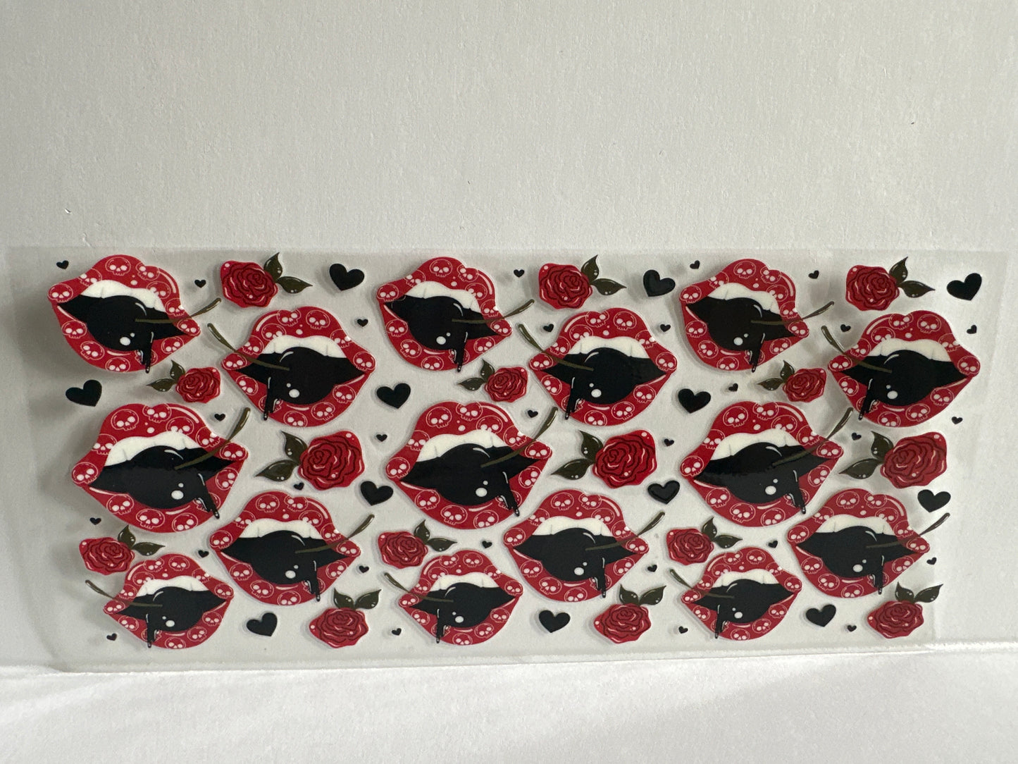 H38 lips with skulls and black cherry sassy