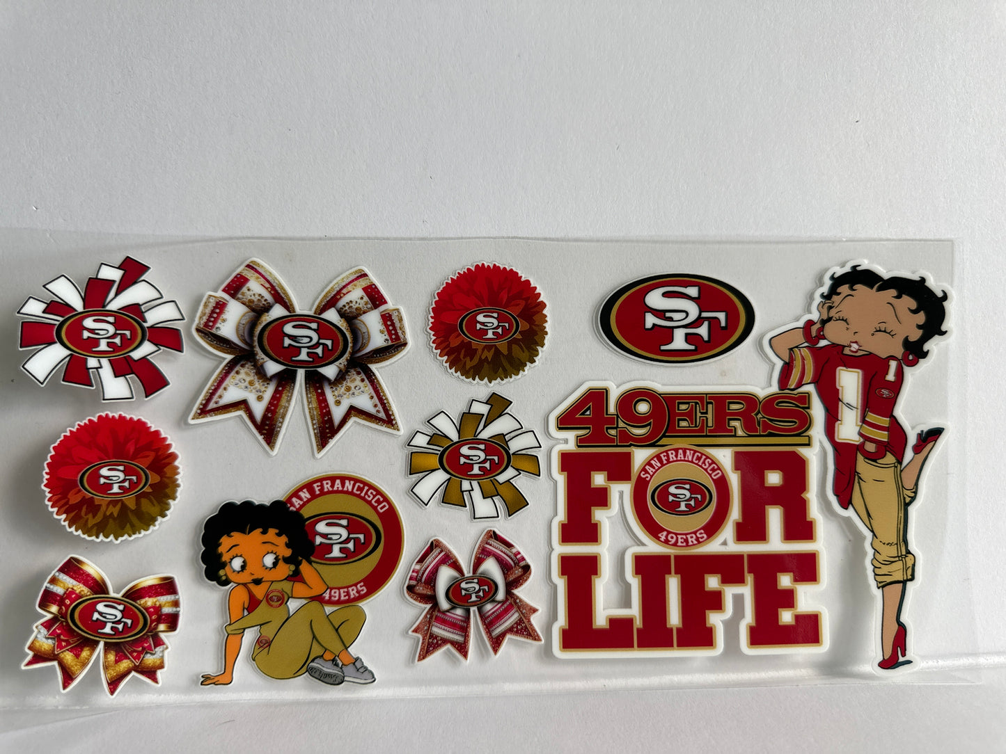G1282 NFL football 49ers Betty Boop