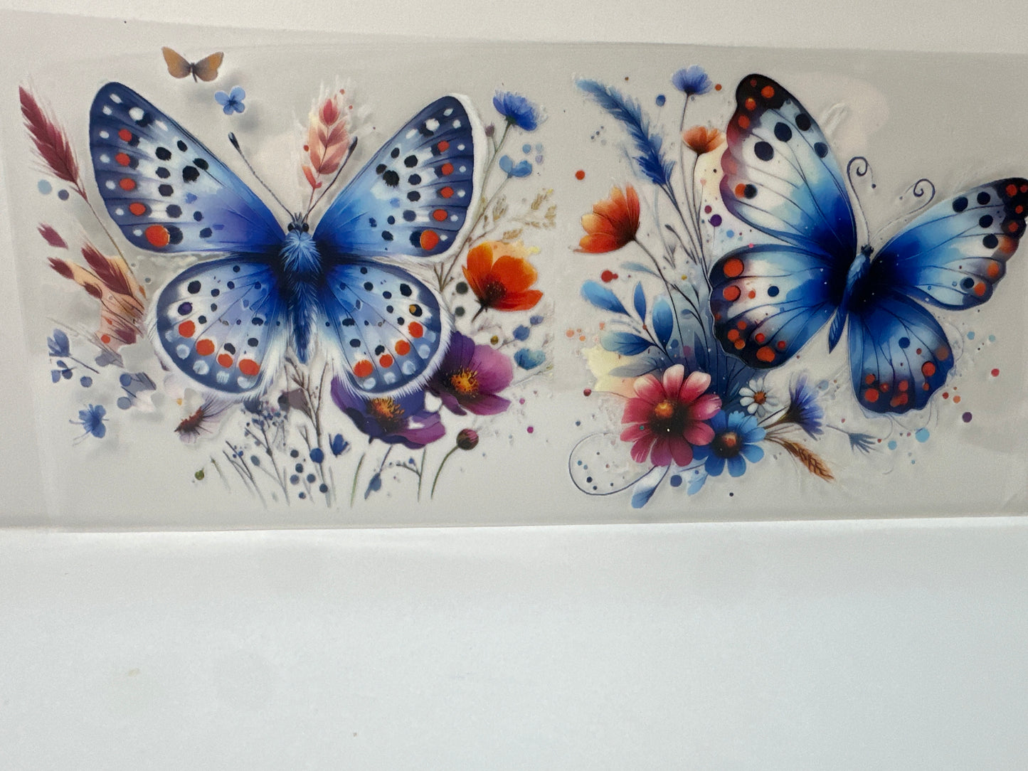 F891 butterfly with flowers