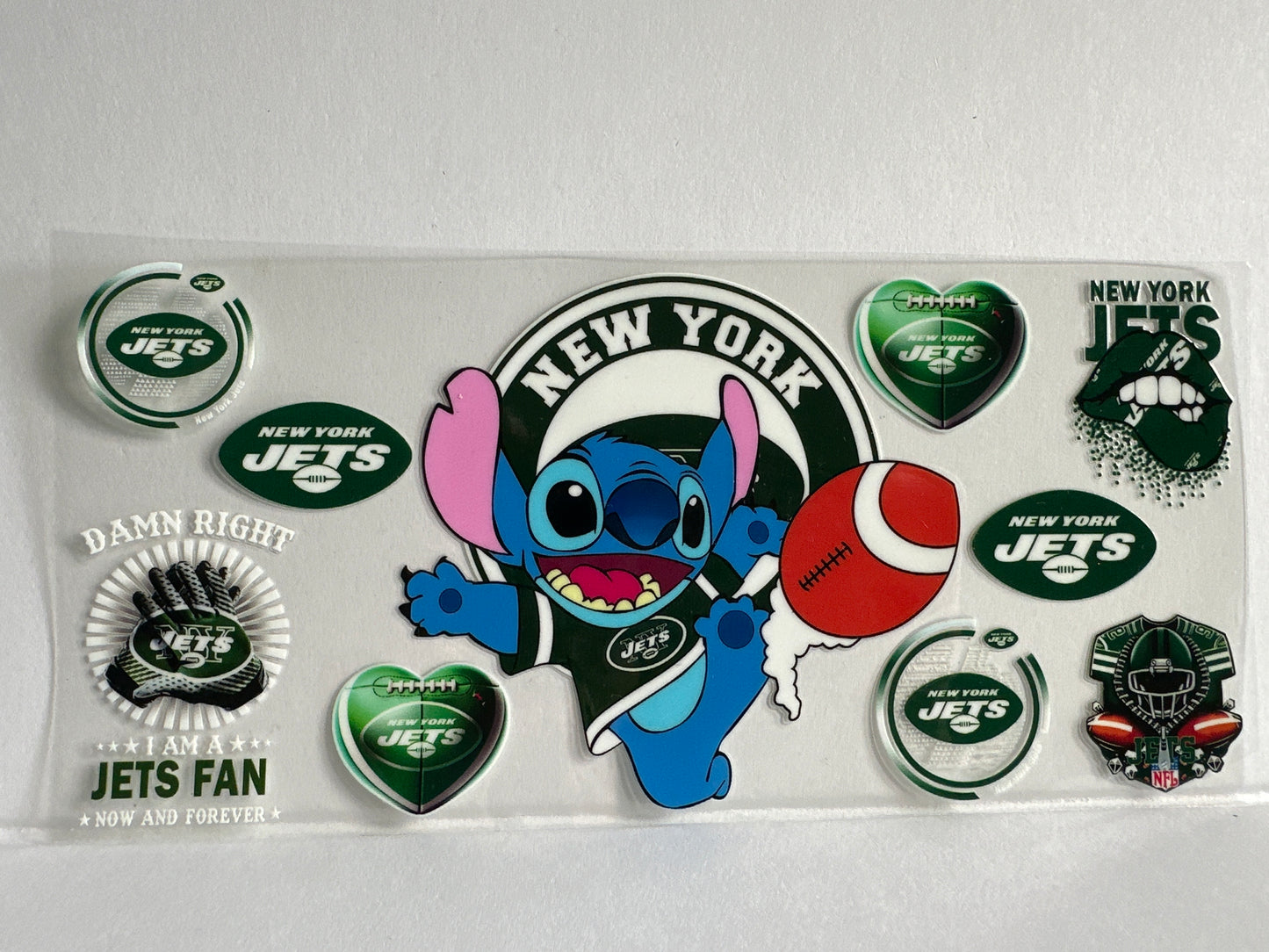 G1311 NFL football jets stitch