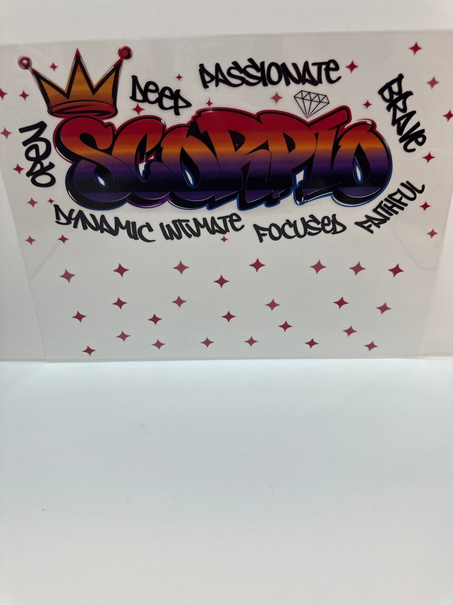 F804 Scorpio horoscope 40 ounce cup wrap