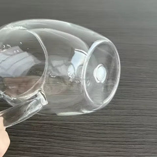 12oz Double Wall Glass Coffee & Tea Snow Globe Mug