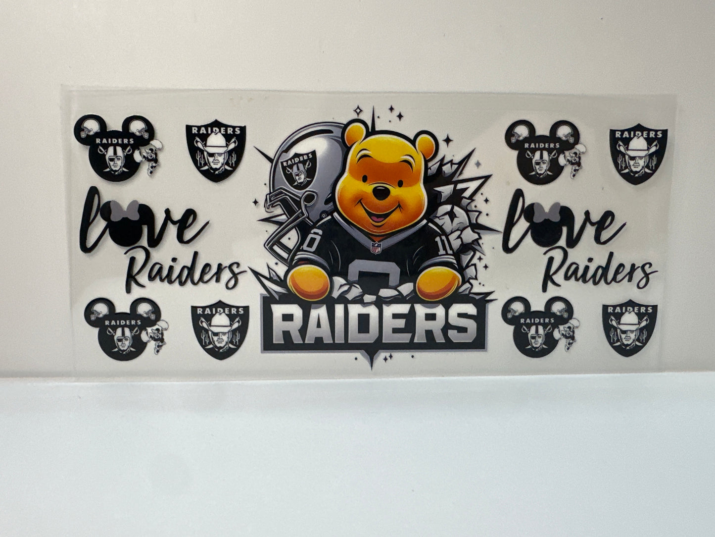 F489 NFL football Raiders Winnie the Pooh