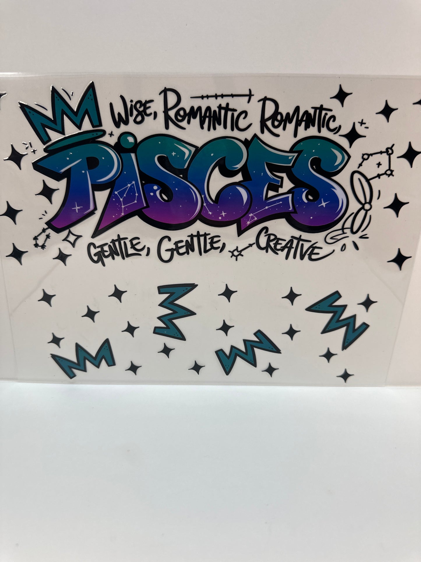 F801 horoscopes Pisces, 40 ounce cup wrap