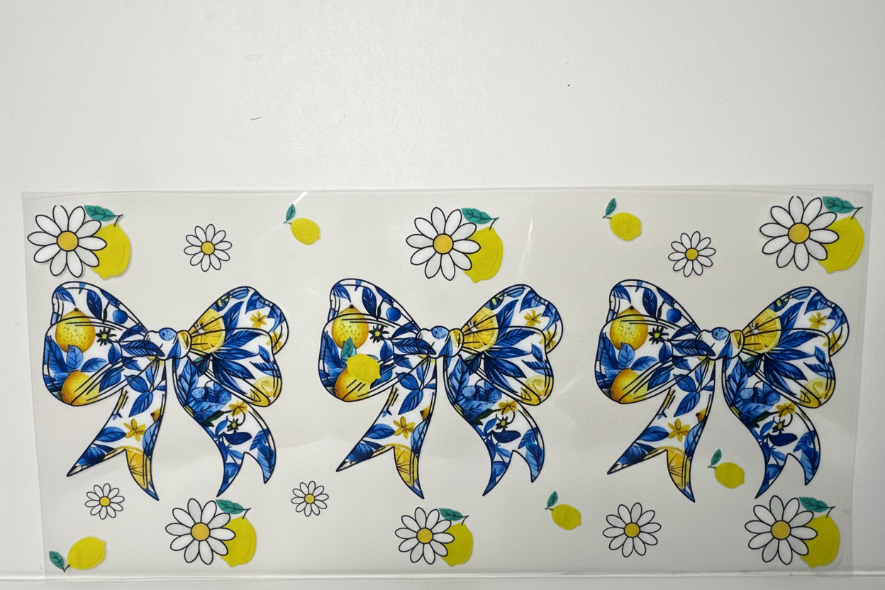 H1270 Blue bows with lemons