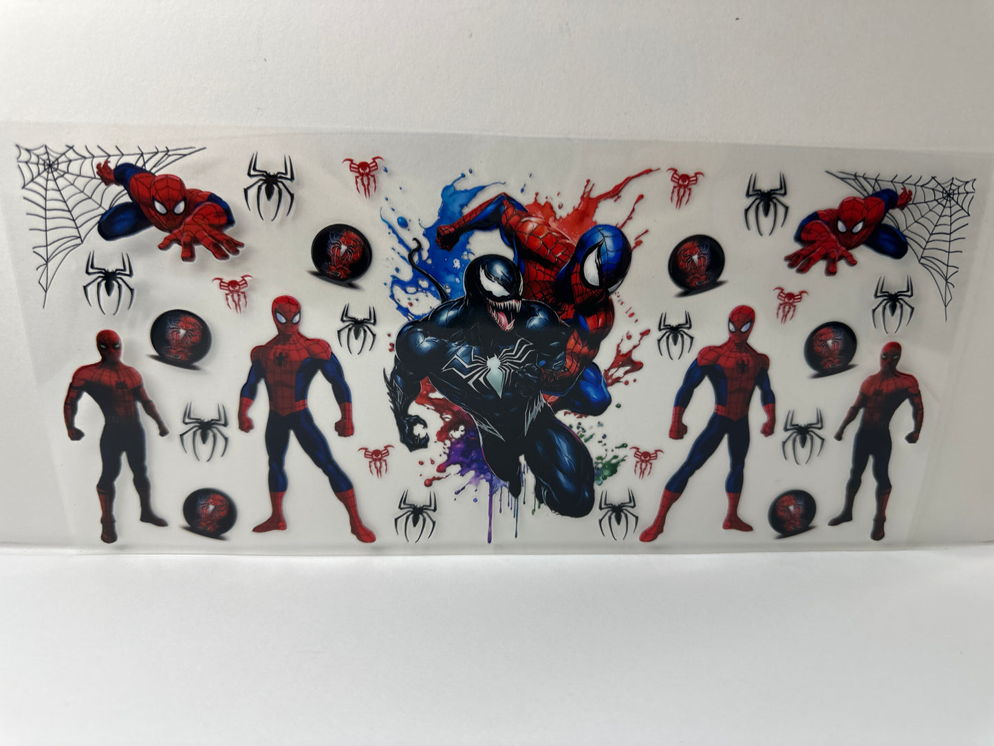 F742 spider-Man and venom superhero