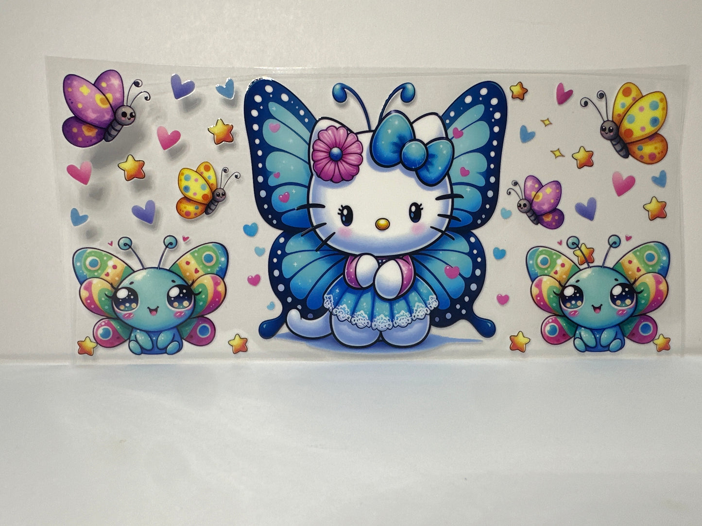 F155 Hello Kitty blue with butterflies