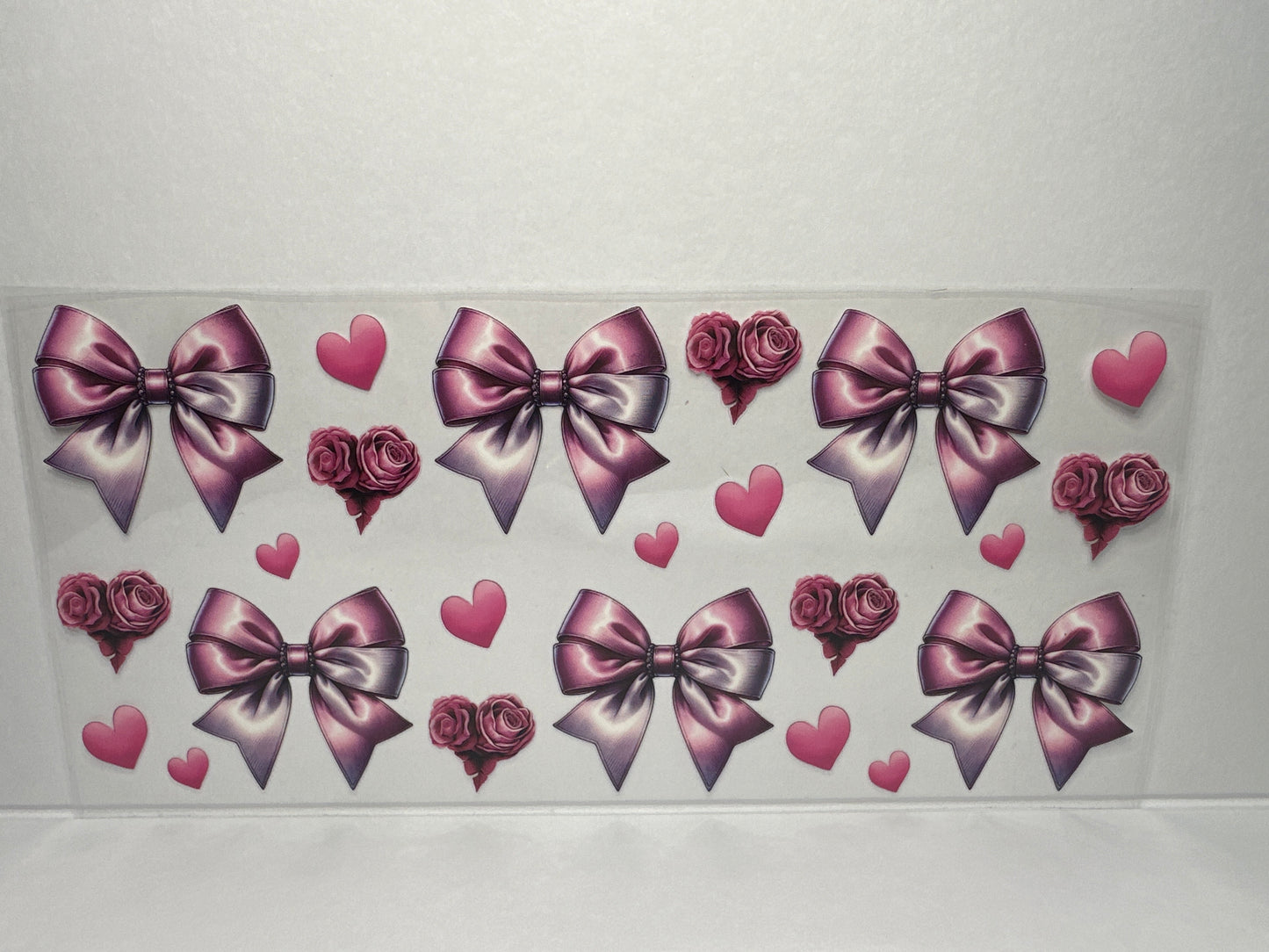 H1471 pink bows with roses