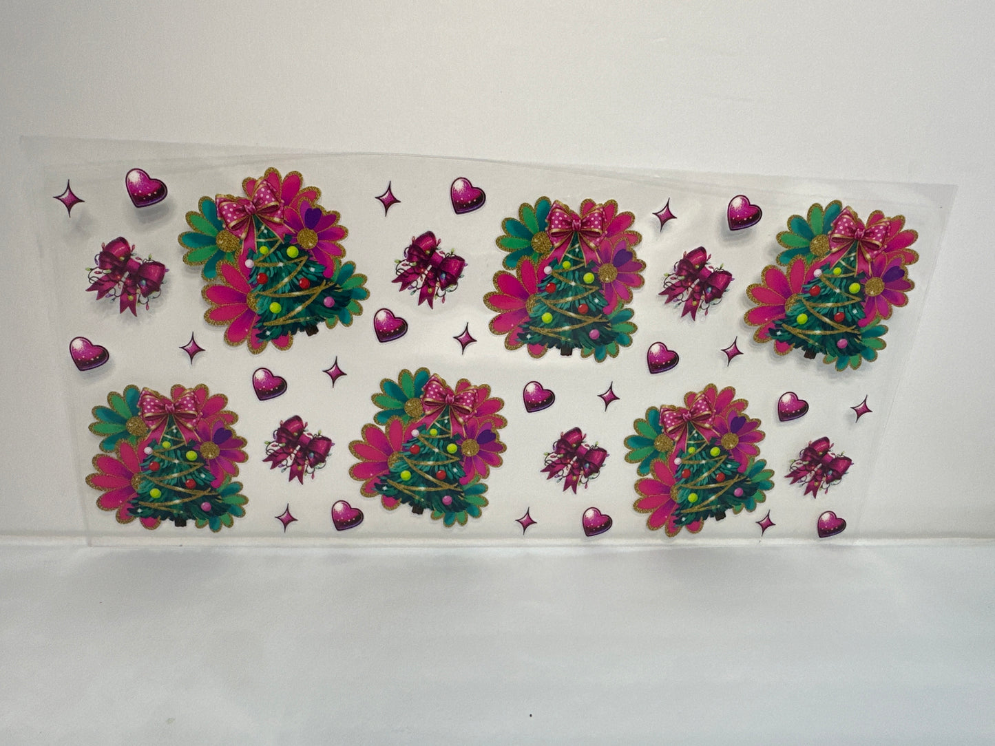 G260 Christmas trees with lights and bows