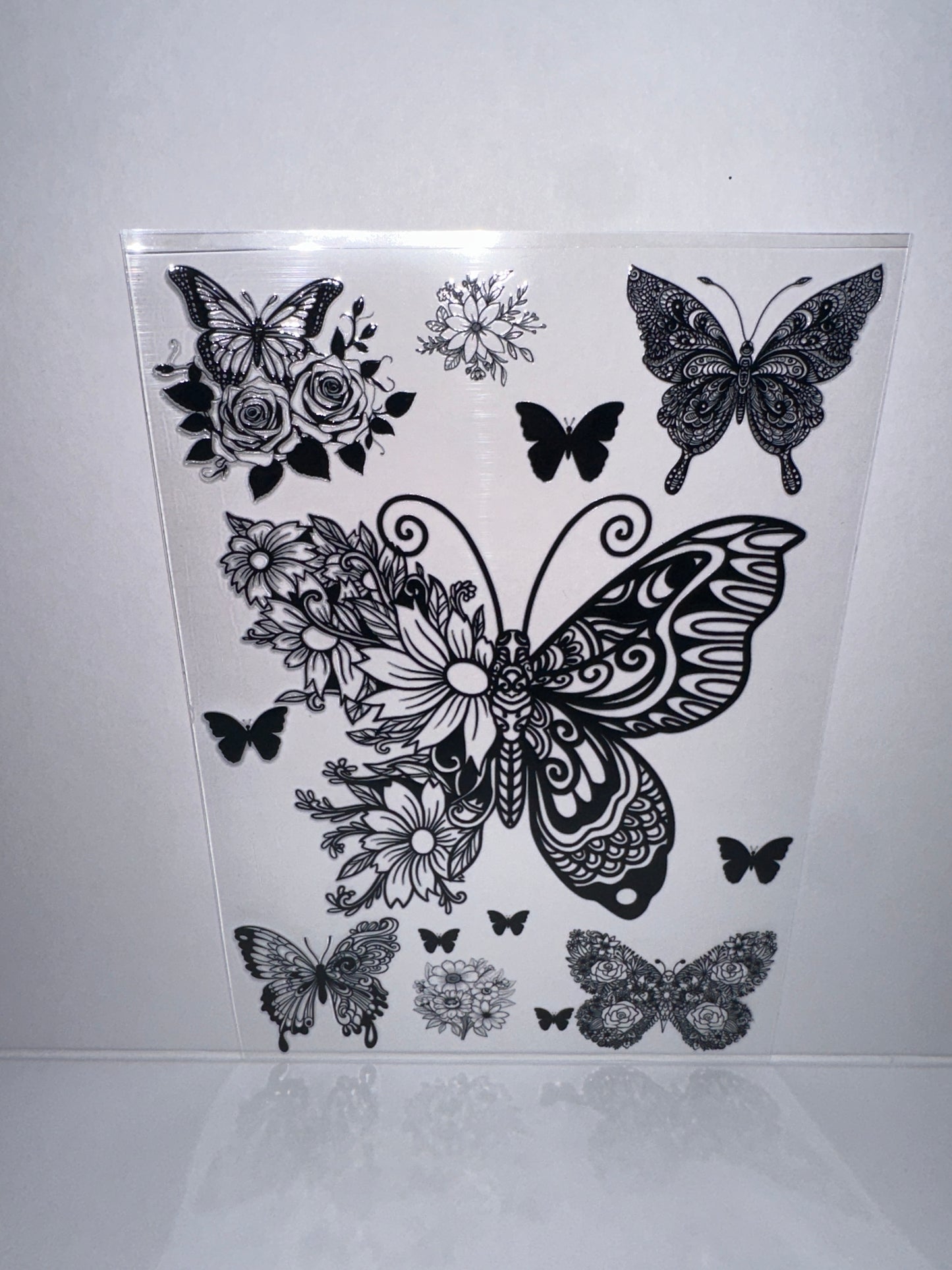 H2034 20/24oz Black Butterflies