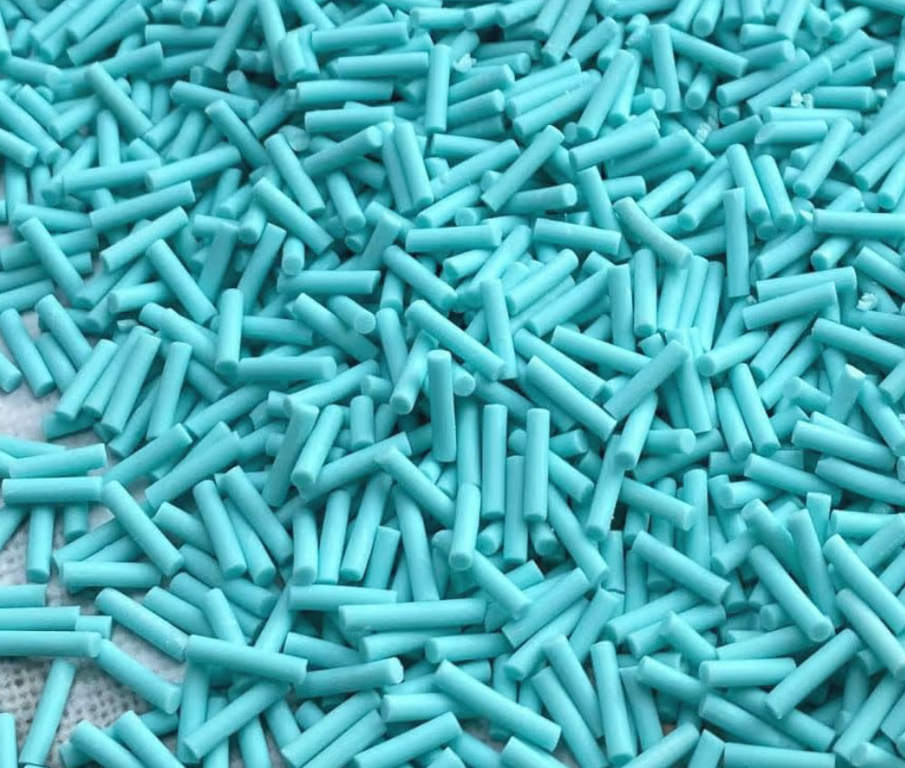 Teal Sprinkle Clay Pieces