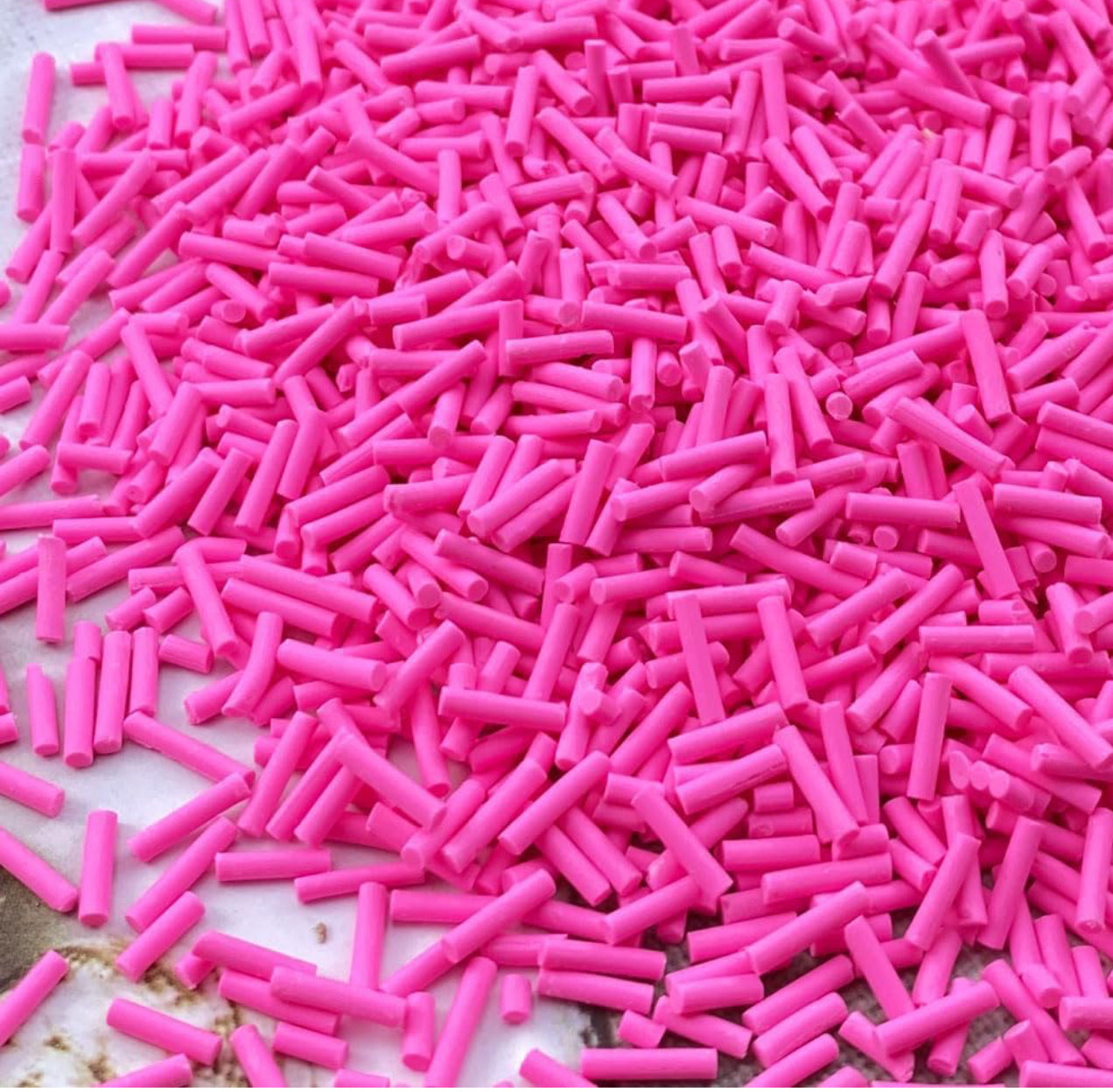Pink Sprinkle Clay Pieces