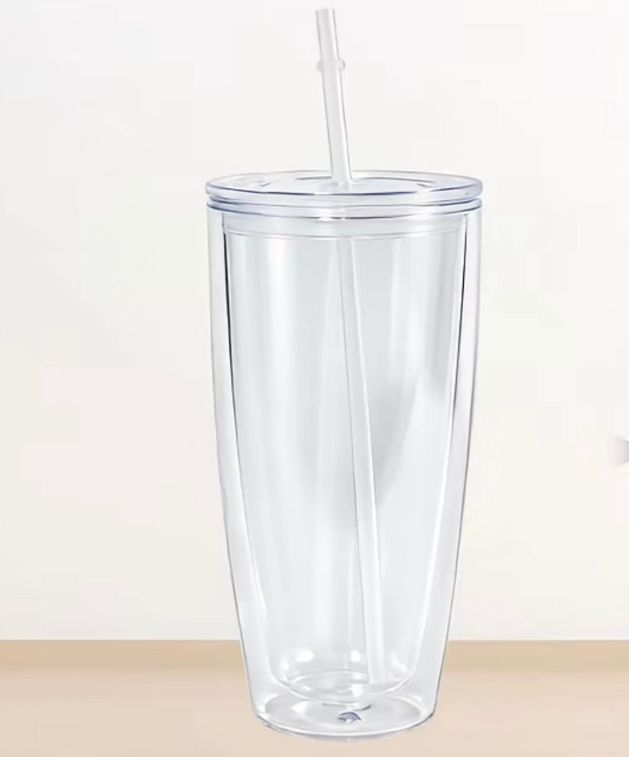 24oz “Football” Style Acrylic Snowglobe Cup