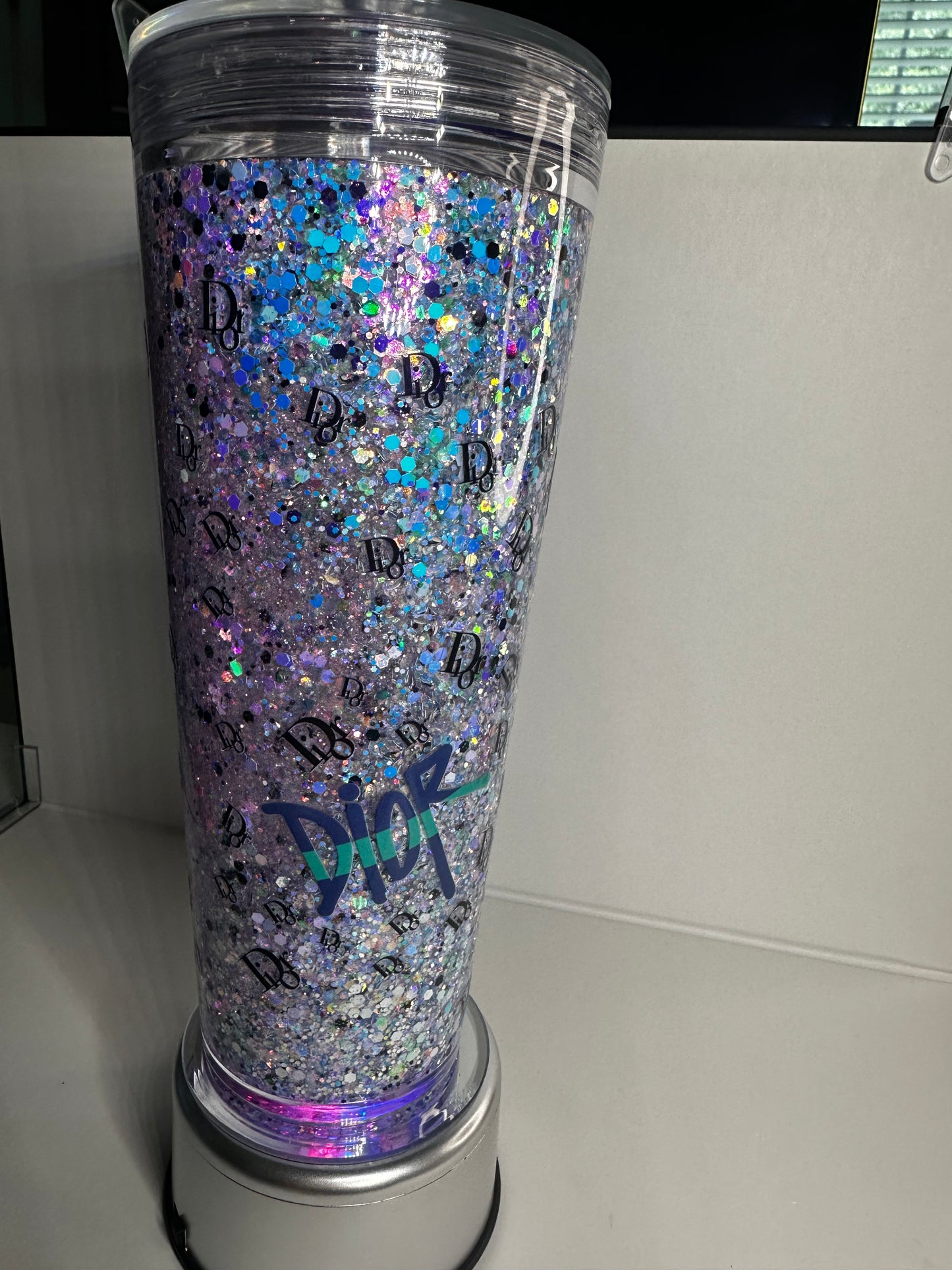 ✨ 24oz Christian Dior-Inspired Snow Globe Cup ✨