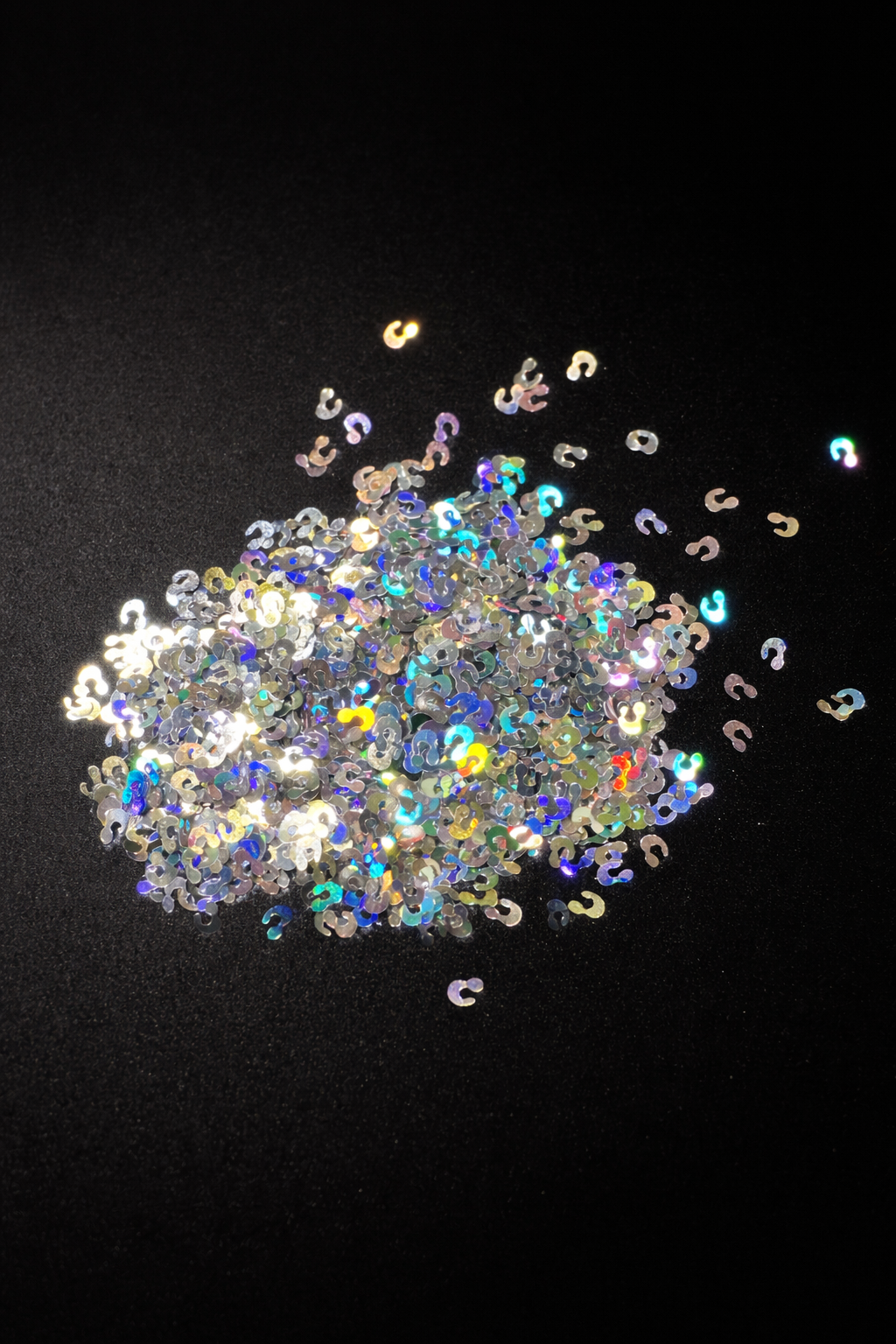 Silver Holographic Cheetah Print– Shaped Glitter 8g | Luxy Customs