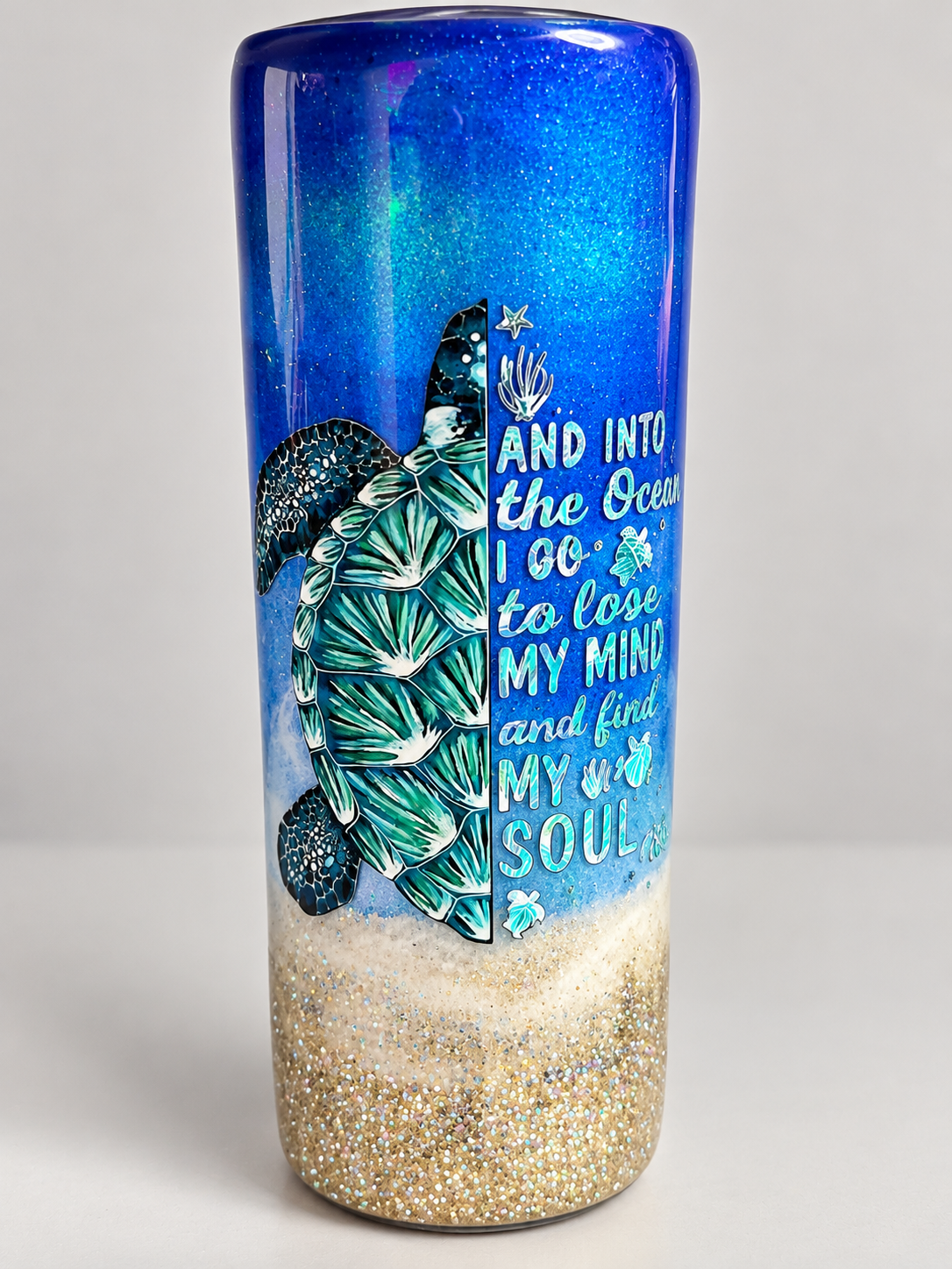 Waffle Turtle Epoxy Tumbler
